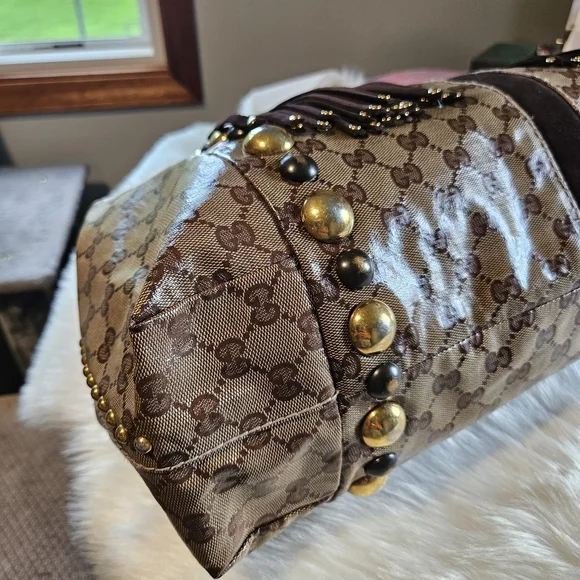 Gucci XL Crystal Fringe Babouska Hobk - Picture 9 of 16